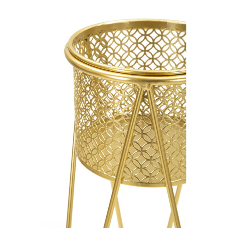 LOT DE 2 PORTE-VASE NAT CM 21X20X46-18X18X32