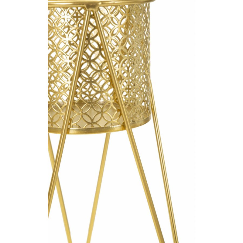 LOT DE 2 PORTE-VASE NAT CM 21X20X46-18X18X32