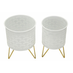 PORTE-VASE CARLY SET 2 PIÈCES CM Ø 16X20-13X20