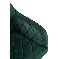 Chaise de salle à manger Monett velours G vert