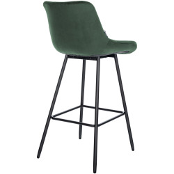 Tabouret de bar Weston velours vert foncé