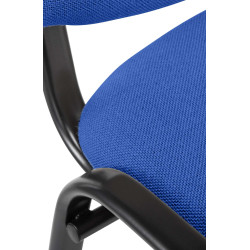 Sedia Ken in stoffa blu