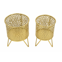 ENSEMBLE DE 2 PORTE-VASE PINY CM Ø 16X20-13X20