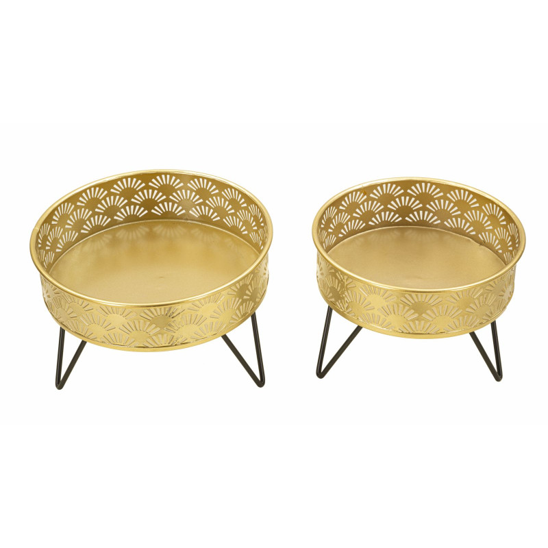 PORTE-VASE ZANNY SET 2 PIÈCES CM Ø 20,5X13-18X13