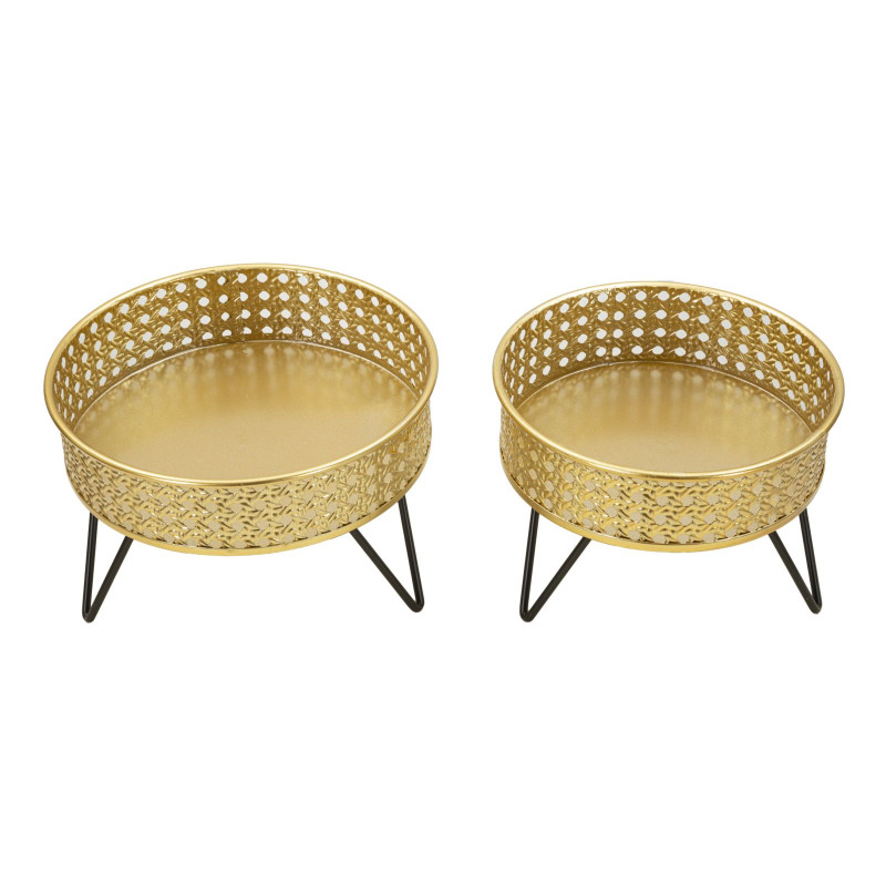 PORTE-VASE BOSSY SET 2 PIÈCES CM Ø 20,5X13-18X13