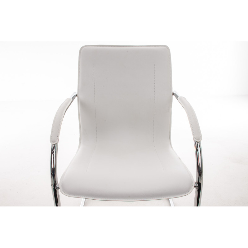 Sedia Melina in similpelle bianco