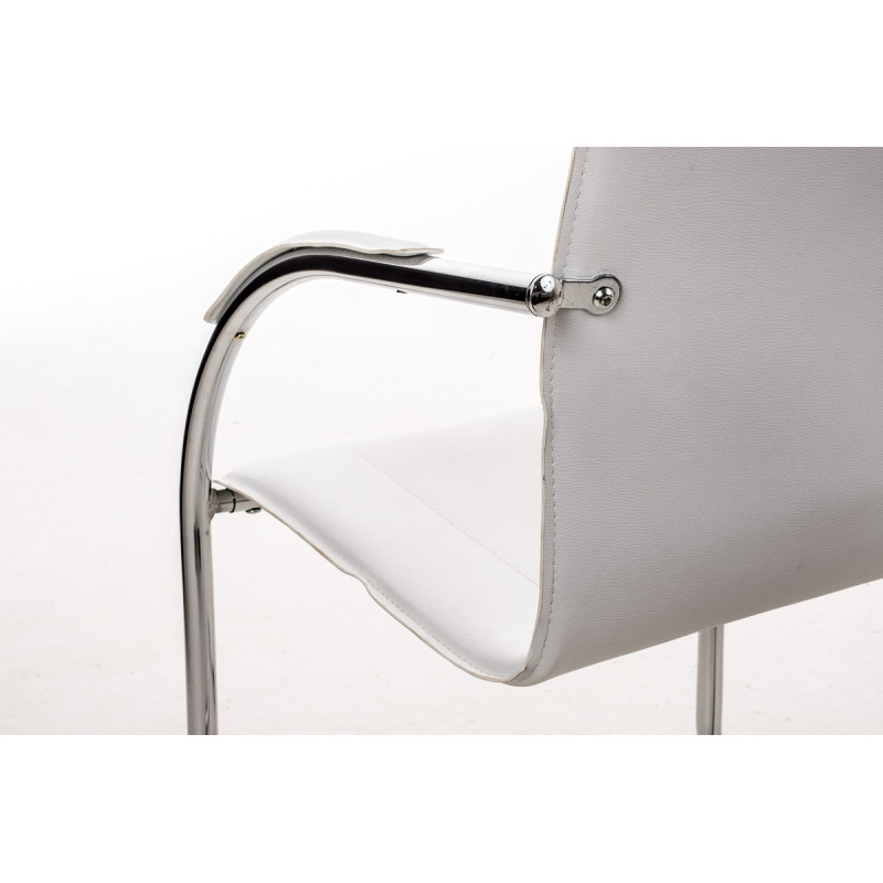 Sedia Melina in similpelle bianco