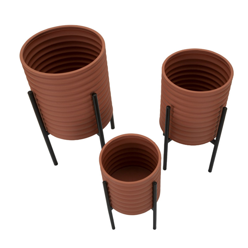 PORTE-VASE MILLY SET 3 PIÈCES CM Ø 36X56,5-30X48,5-24X37,5
