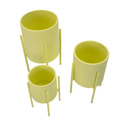 PORTE-VASE IRIS SET 3 PIÈCES CM Ø 36X56,5-30X48,5-24X37,5