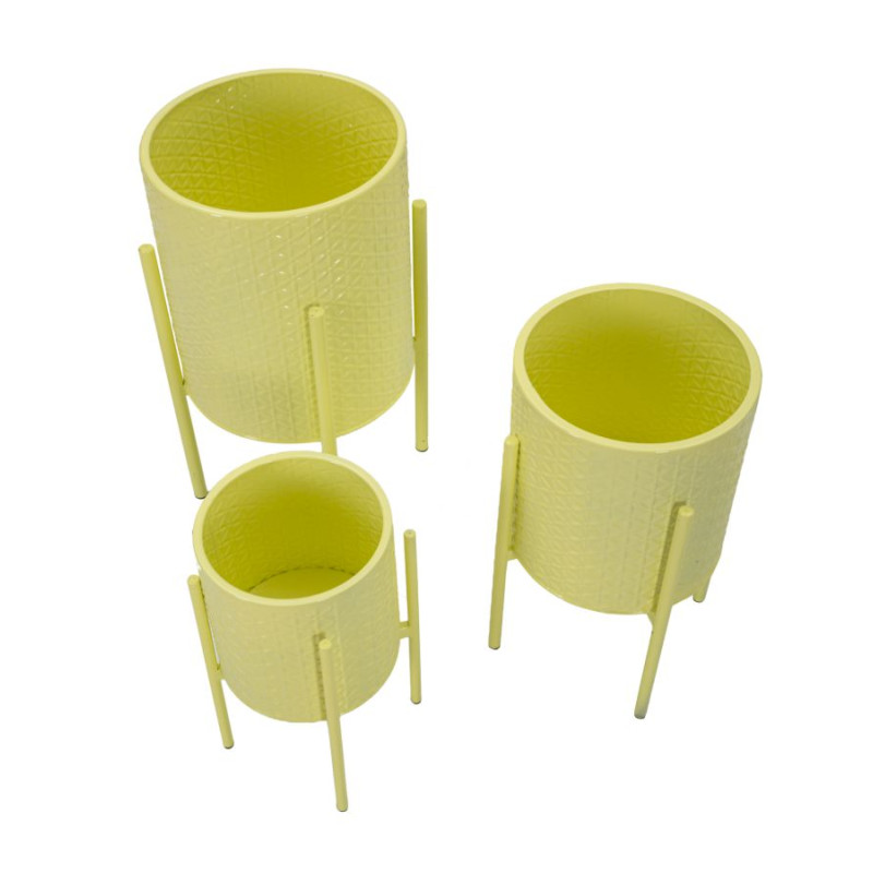 PORTE-VASE IRIS SET 3 PIÈCES CM Ø 36X56,5-30X48,5-24X37,5