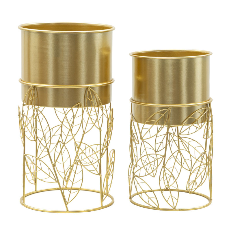 PORTE-VASE LIVI SET 2 PIÈCES CM Ø 23X43-20X36