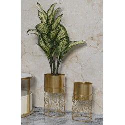 PORTE-VASE LIVI SET 2 PIÈCES CM Ø 23X43-20X36