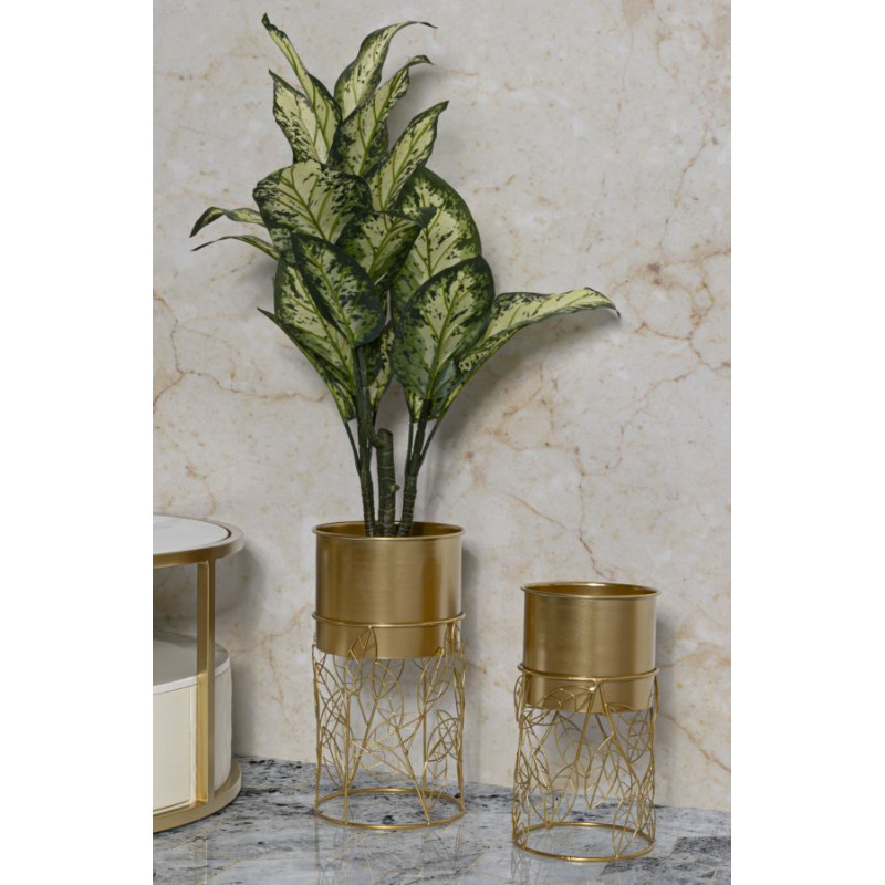 PORTE-VASE LIVI SET 2 PIÈCES CM Ø 23X43-20X36