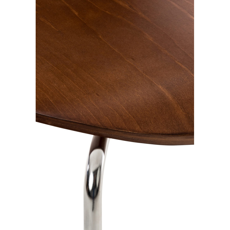 Set De 2 Sillas De Comedor Apilable Diego Marrón