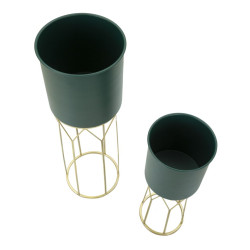 PORTE-VASE GRENT STAND SET 2 PIÈCES CM Ø 23X70-19X50