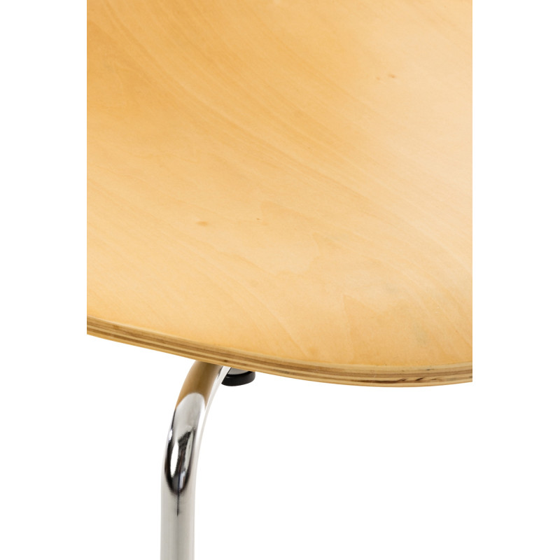 Ensemble de 4 chaises visiteurs Diego naturel