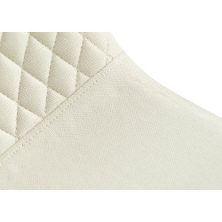 Lot de 4 chaises Giverny tissu crème