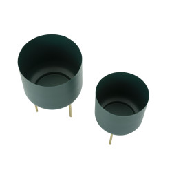 PORTE-VASE GRENT SET 2 PIÈCES CM Ø 20X29-16X24