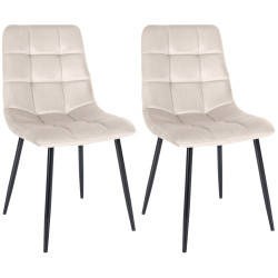 Lot de 2 chaises de salle à...