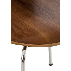 Silla De Comedor Apilable Diego Nogal