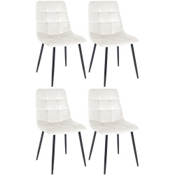 Lot de 4 chaises de salle à...