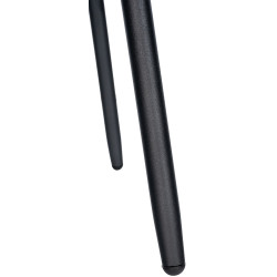 Tabouret de bar pivotant Weston en similicuir noir