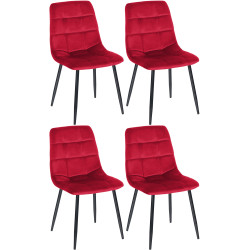 Lot de 4 chaises de salle à...