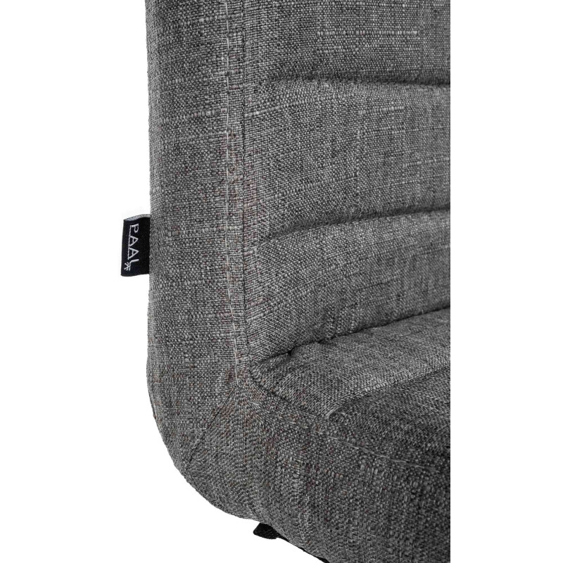 Lot de 2 chaises de salle à manger tissu Elvas gris