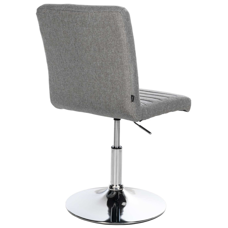 Lot de 2 chaises de salle à manger tissu Elvas gris