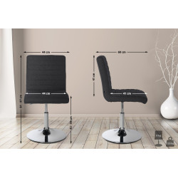 Lot de 2 chaises de salle à...