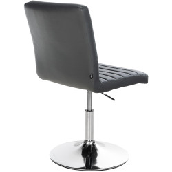 Lot de 2 chaises de salle à manger Elvas en simili cuir gris