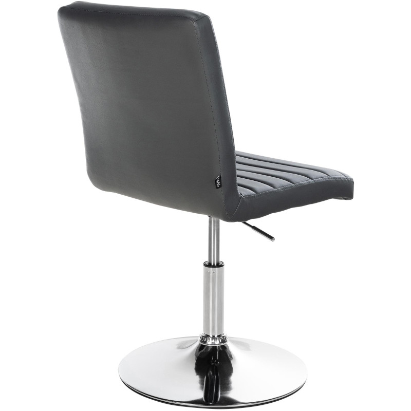 Lot de 2 chaises de salle à manger Elvas en simili cuir gris