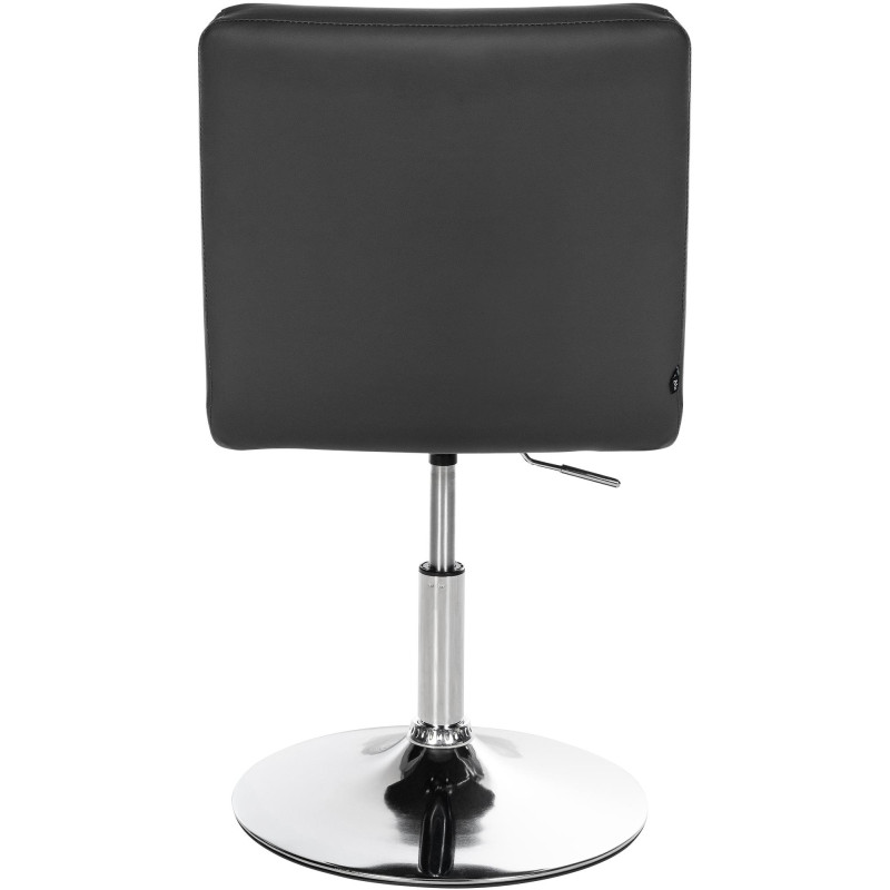Lot de 2 chaises de salle à manger Elvas en simili cuir noir