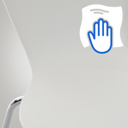 Silla de Visita Apilable Calisto Blanco