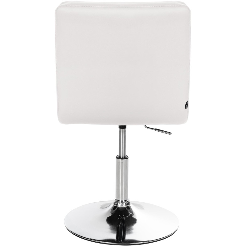 Lot de 2 chaises de salle à manger Elvas en simili cuir blanc