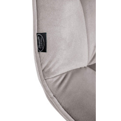 Lot de 2 chaises de salle à manger en velours Vermont gris