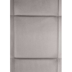 Lot de 2 chaises de salle à manger en velours Vermont gris