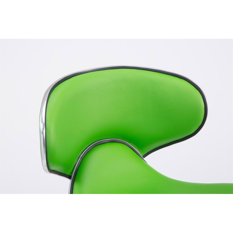 Lot de 2 tabourets de bar Las Vegas V2 simili cuir chromé vert
