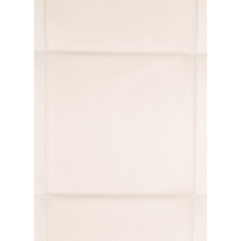 Lot de 2 chaises de salle à manger en velours Vermont crème