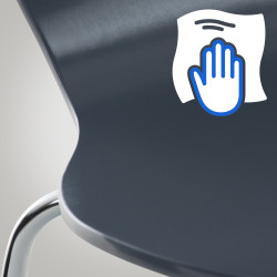 Chaise visiteur Calisto grise