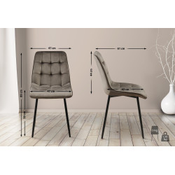 Chaise de salle à manger en...
