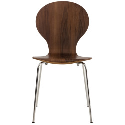 Ensemble de 4 chaises visiteurs Diego en noyer