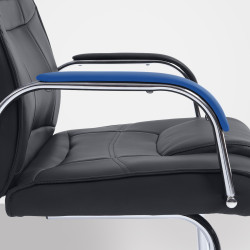 Chaise visiteur Attila noire