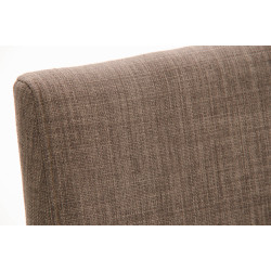 Tabouret de bar en tissu Panama E gris