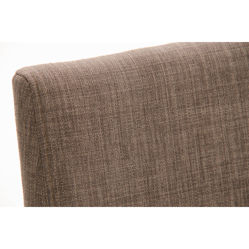 Tabouret de bar en tissu Panama E gris