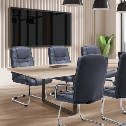 Chaise visiteur Attila grise