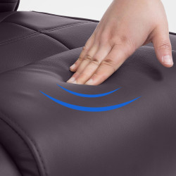 Sedia Attila in similpelle marrone