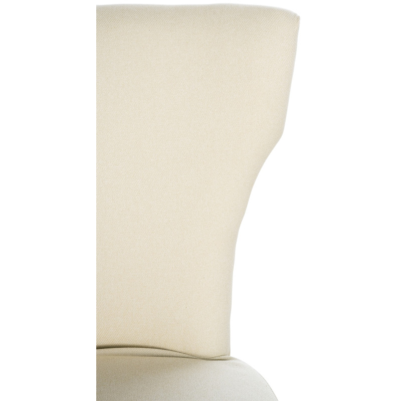 Lot de 2 chaises de salle à manger Zadar tissu antique foncé crème