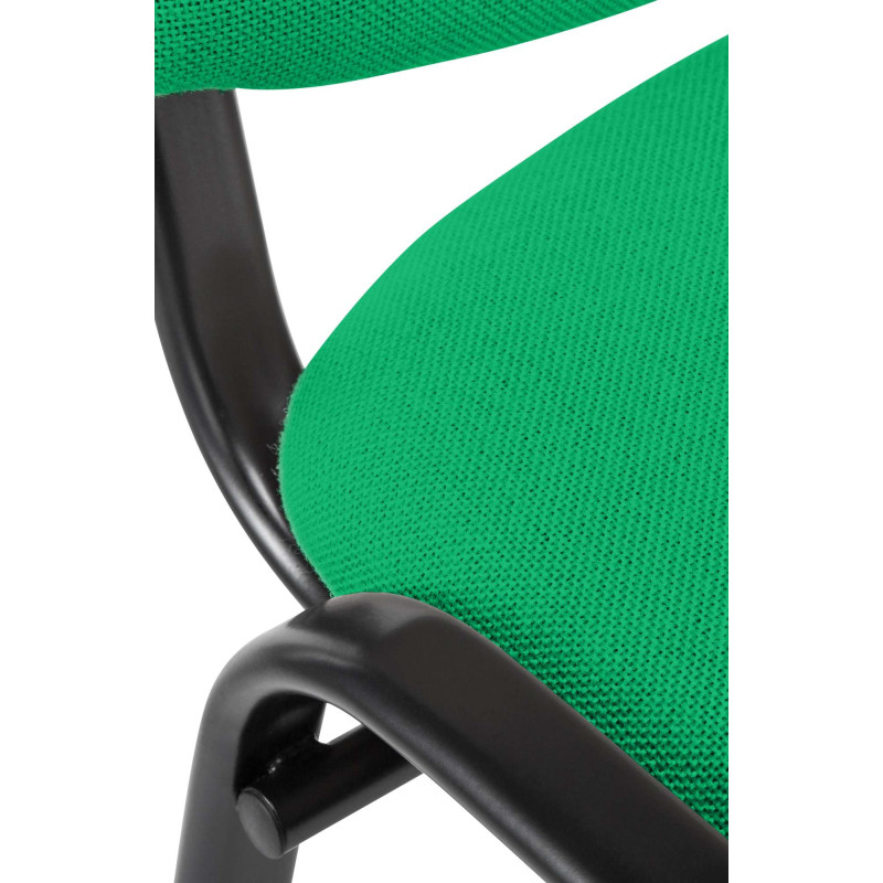 Fauteuil visiteur Ken, tissu vert