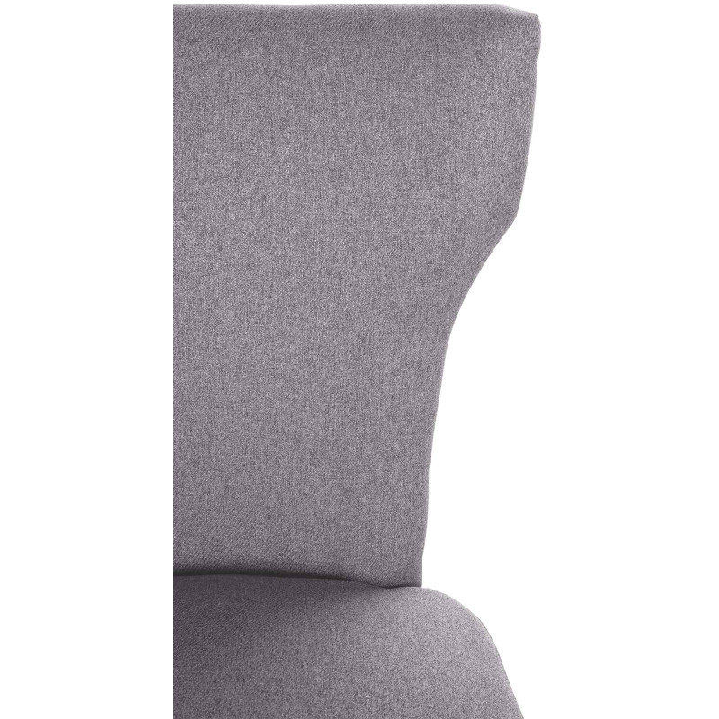 Lot de 2 chaises de salle à manger Zadar tissu antique clair gris